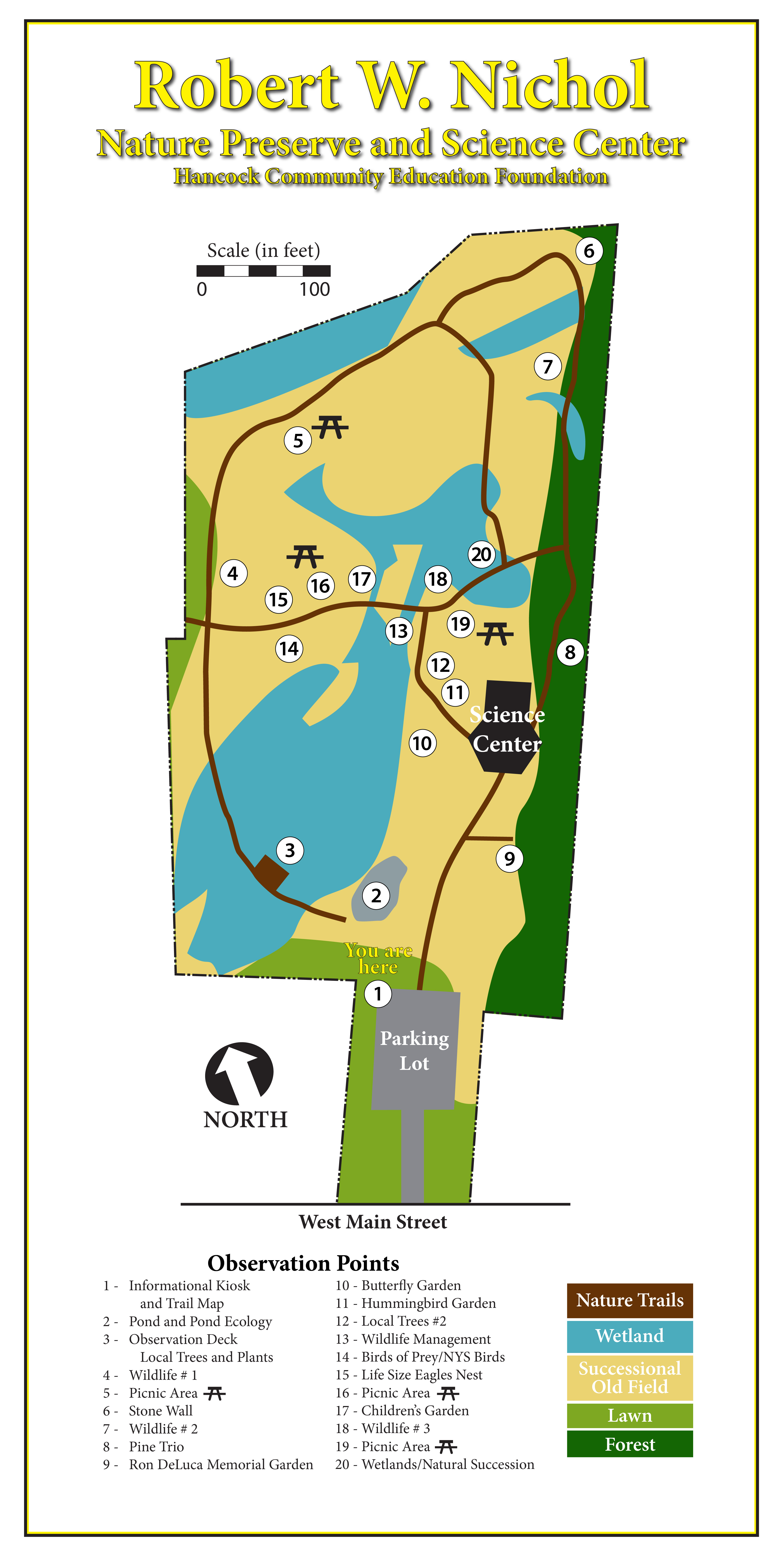 Nature Center Map